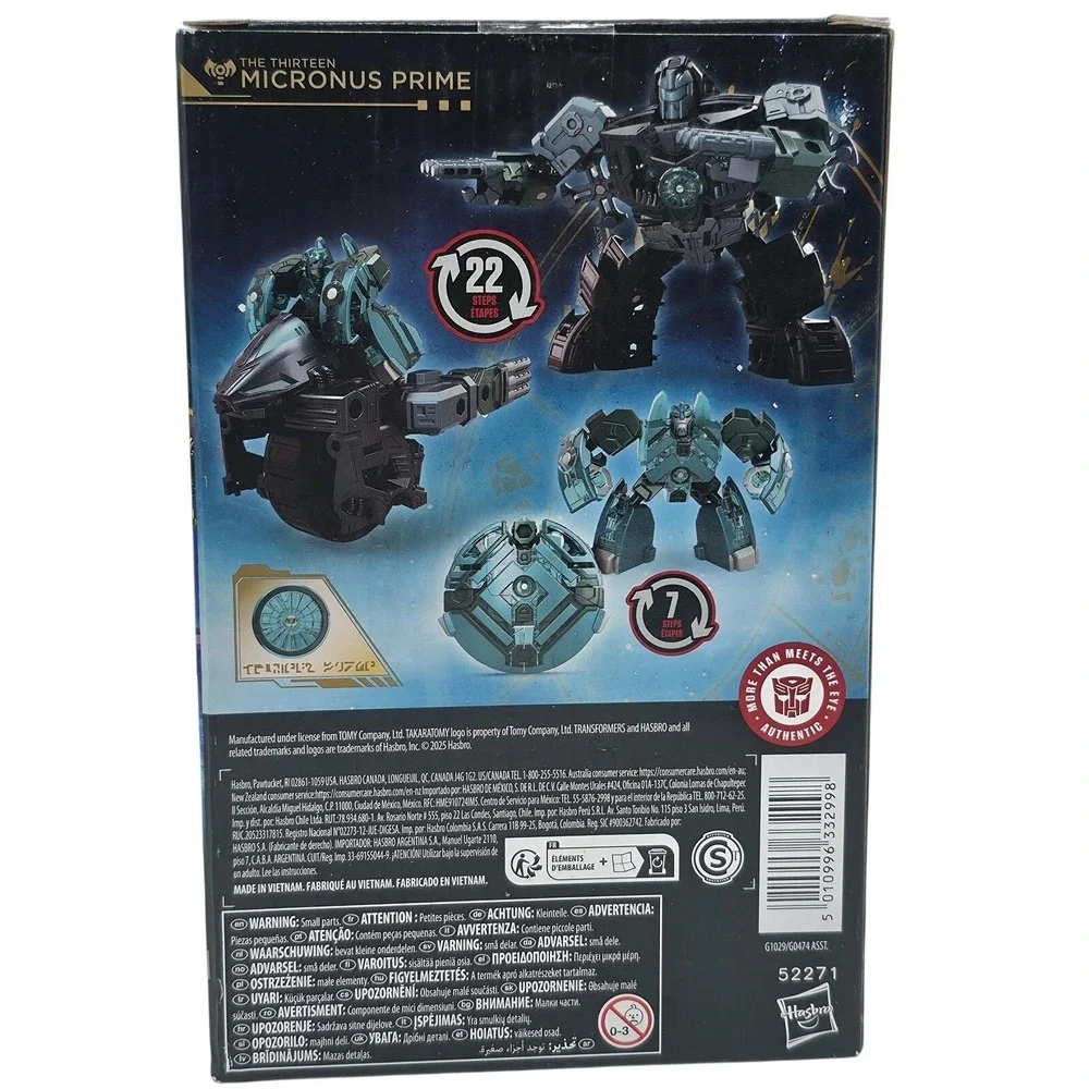 Transformers Age Of The Primes Micronus‎ Prime Deluxe Action Figure Hasbro New